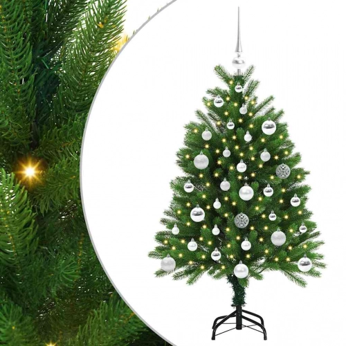 Ziemassvētku Eglīte Su 150 Led Ar Statīvu Zaļa 120 Cm Pe Vidaxl