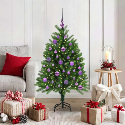 Ziemassvētku Eglīte Su 150 Led Ar Statīvu Zaļa 120 Cm Pe Vidaxl