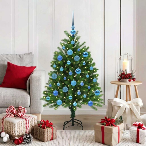 Ziemassvētku Eglīte Su 150 Led Ar Statīvu Zaļa 120 Cm Pe Vidaxl