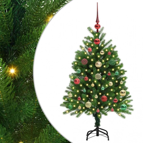 Ziemassvētku Eglīte Su 150 Led Ar Statīvu Zaļa 120 Cm Pe Vidaxl