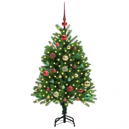 Ziemassvētku Eglīte Su 150 Led Ar Statīvu Zaļa 120 Cm Pe Vidaxl