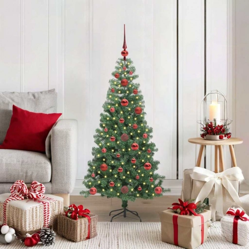 Ziemassvētku Eglīte Su 150 Led Ar Statīvu Zaļa 120 Cm Pvc Vidaxl
