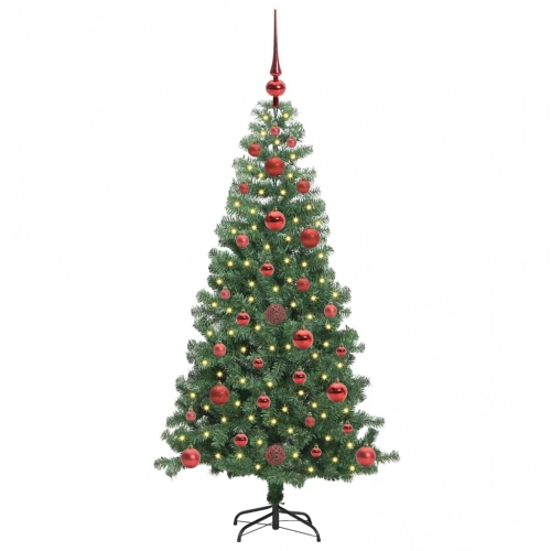 Ziemassvētku Eglīte Su 150 Led Ar Statīvu Zaļa 120 Cm Pvc Vidaxl