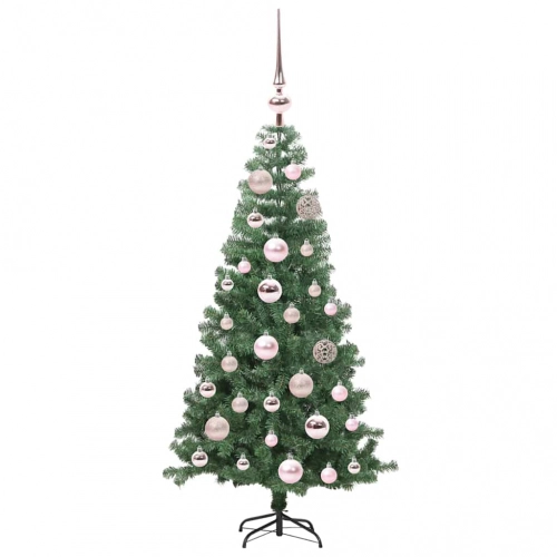 Ziemassvētku Eglīte Su 150 Led Ar Statīvu Zaļa 120 Cm Pvc Vidaxl