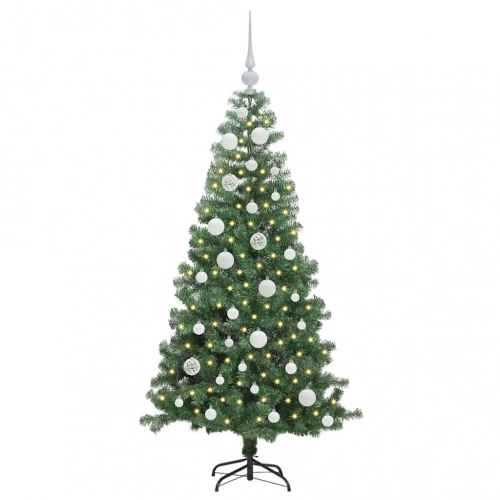 Ziemassvētku Eglīte Su 150 Led Ar Statīvu Zaļa 120 Cm Pvc Vidaxl