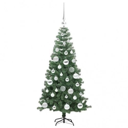 Ziemassvētku Eglīte Su 150 Led Ar Statīvu Zaļa 120 Cm Pvc Vidaxl