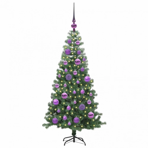Ziemassvētku Eglīte Su 150 Led Ar Statīvu Zaļa 120 Cm Pvc Vidaxl