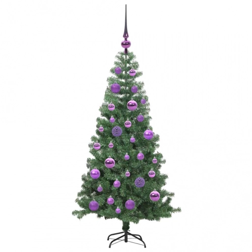Ziemassvētku Eglīte Su 150 Led Ar Statīvu Zaļa 120 Cm Pvc Vidaxl
