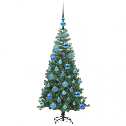 Ziemassvētku Eglīte Su 150 Led Ar Statīvu Zaļa 120 Cm Pvc Vidaxl