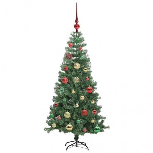 Ziemassvētku Eglīte Su 150 Led Ar Statīvu Zaļa 120 Cm Pvc Vidaxl