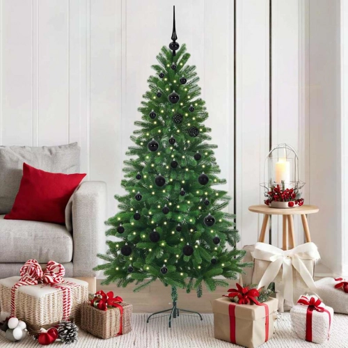 Ziemassvētku Eglīte Su 150 Led Ar Statīvu Zaļa 150 Cm Pe Vidaxl