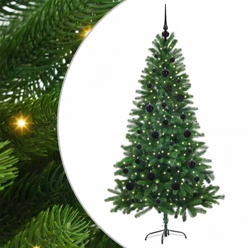 Ziemassvētku Eglīte Su 150 Led Ar Statīvu Zaļa 150 Cm Pe Vidaxl