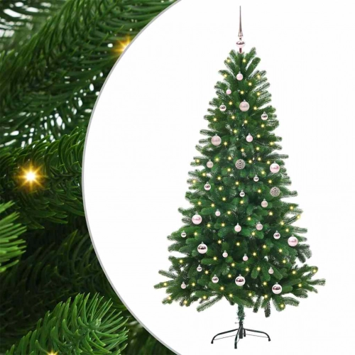 Ziemassvētku Eglīte Su 150 Led Ar Statīvu Zaļa 150 Cm Pe Vidaxl