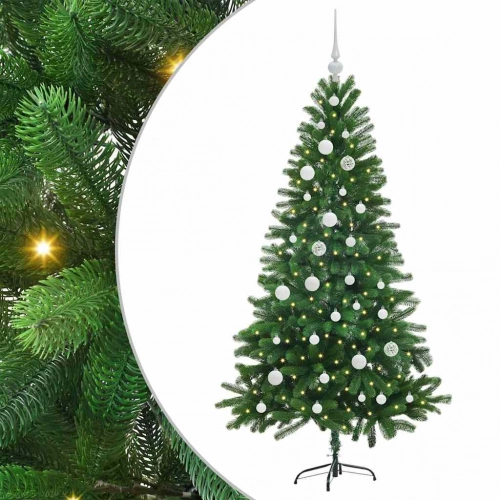 Ziemassvētku Eglīte Su 150 Led Ar Statīvu Zaļa 150 Cm Pe Vidaxl