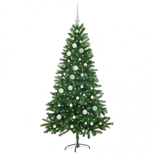 Ziemassvētku Eglīte Su 150 Led Ar Statīvu Zaļa 150 Cm Pe Vidaxl