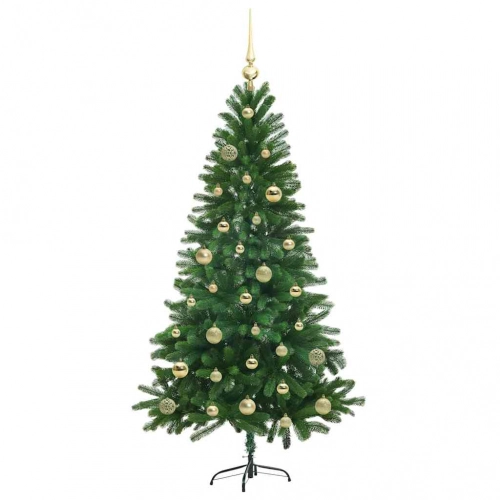 Ziemassvētku Eglīte Su 150 Led Ar Statīvu Zaļa 150 Cm Pe Vidaxl