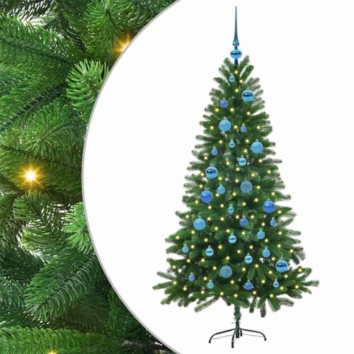 Ziemassvētku Eglīte Su 150 Led Ar Statīvu Zaļa 150 Cm Pe Vidaxl