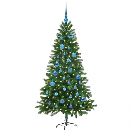 Ziemassvētku Eglīte Su 150 Led Ar Statīvu Zaļa 150 Cm Pe Vidaxl