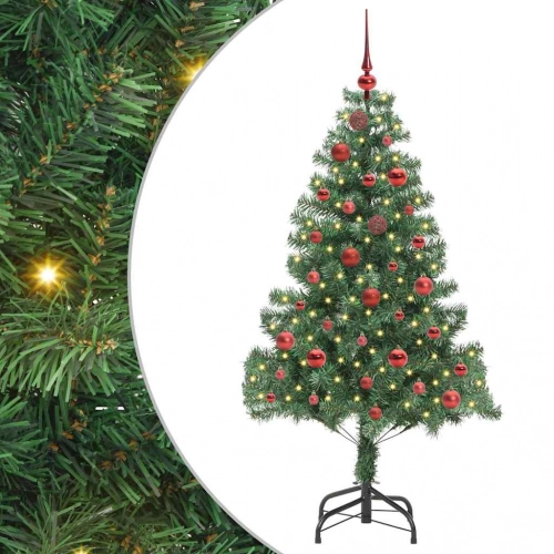 Ziemassvētku Eglīte Su 150 Led Ar Statīvu Zaļa 150 Cm Pvc Vidaxl