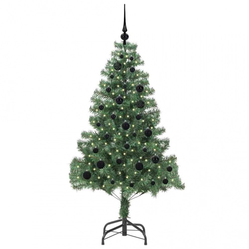Ziemassvētku Eglīte Su 150 Led Ar Statīvu Zaļa 150 Cm Pvc Vidaxl