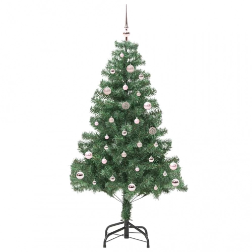 Ziemassvētku Eglīte Su 150 Led Ar Statīvu Zaļa 150 Cm Pvc Vidaxl