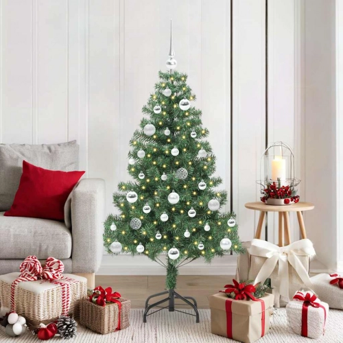 Ziemassvētku Eglīte Su 150 Led Ar Statīvu Zaļa 150 Cm Pvc Vidaxl