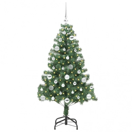 Ziemassvētku Eglīte Su 150 Led Ar Statīvu Zaļa 150 Cm Pvc Vidaxl