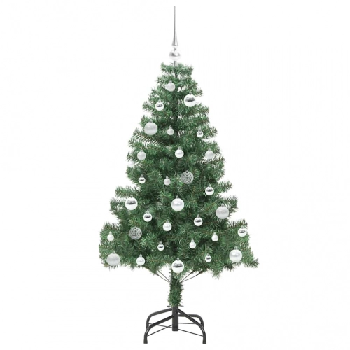 Ziemassvētku Eglīte Su 150 Led Ar Statīvu Zaļa 150 Cm Pvc Vidaxl