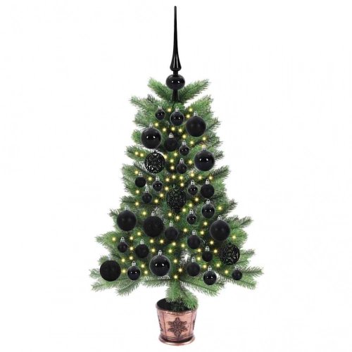Ziemassvētku Eglīte Su 150 Led Ar Statīvu Zaļa 65 Cm Pe Vidaxl