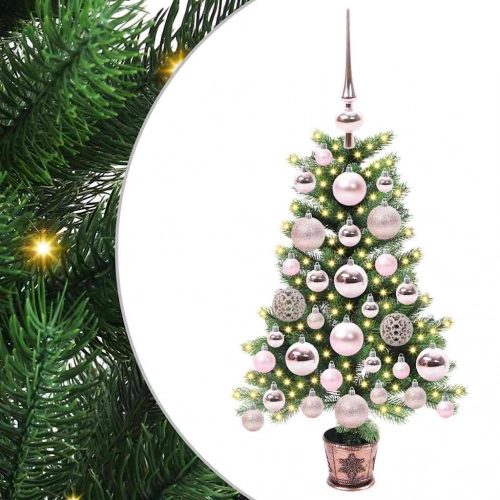 Ziemassvētku Eglīte Su 150 Led Ar Statīvu Zaļa 65 Cm Pe Vidaxl
