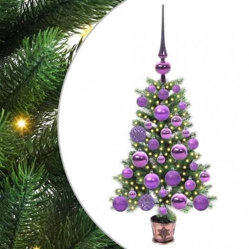 Ziemassvētku Eglīte Su 150 Led Ar Statīvu Zaļa 65 Cm Pe Vidaxl