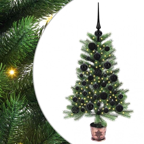 Ziemassvētku Eglīte Su 150 Led Ar Statīvu Zaļa 90 Cm Pe Vidaxl