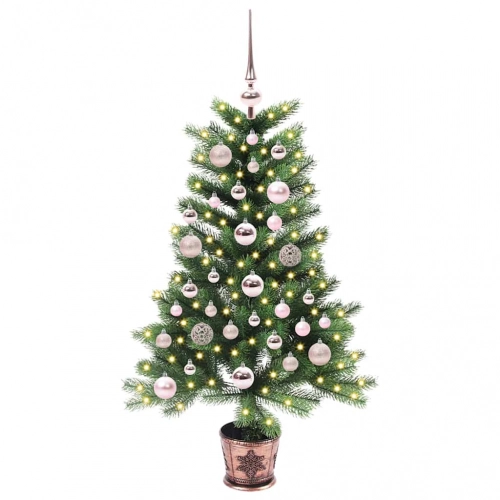 Ziemassvētku Eglīte Su 150 Led Ar Statīvu Zaļa 90 Cm Pe Vidaxl