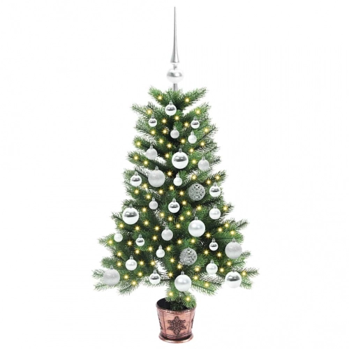 Ziemassvētku Eglīte Su 150 Led Ar Statīvu Zaļa 90 Cm Pe Vidaxl