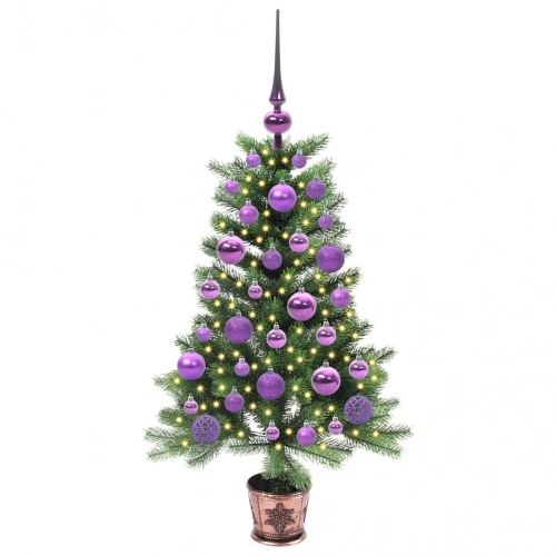 Ziemassvētku Eglīte Su 150 Led Ar Statīvu Zaļa 90 Cm Pe Vidaxl