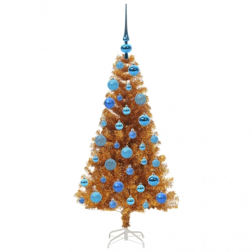 Ziemassvētku Eglīte Su 150 Led Ar Statīvu Zelts 120 Cm Pet Vidaxl