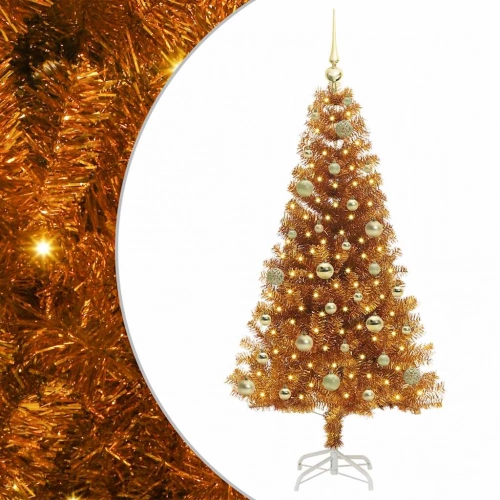 Ziemassvētku Eglīte Su 150 Led Ar Statīvu Zelts 150 Cm Pet Vidaxl