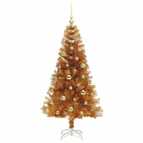 Ziemassvētku Eglīte Su 150 Led Ar Statīvu Zelts 150 Cm Pet Vidaxl