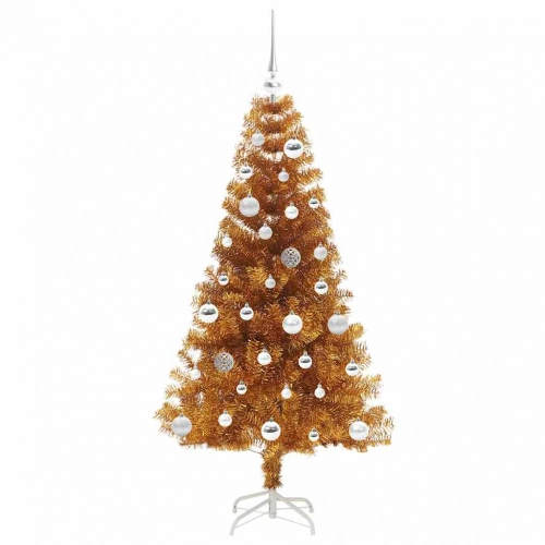 Ziemassvētku Eglīte Su 150 Led Ar Statīvu Zelts 150 Cm Pet Vidaxl