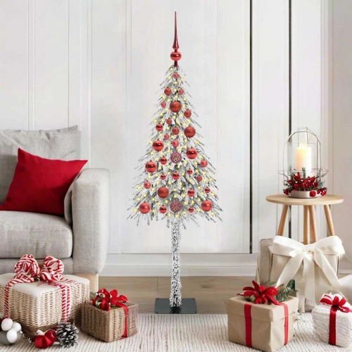 Ziemassvētku Eglīte Su 150 Led Balts 120 Cm Pe Un Tērauds Vidaxl