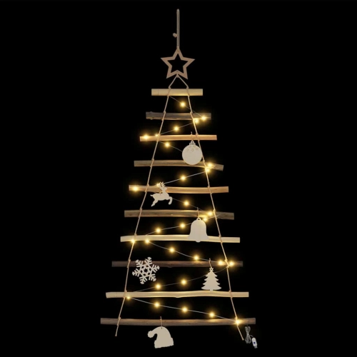 Ziemassvētku Eglīte Su 30 Led Dabiska 90 Cm Masīvkoka Osis Vidaxl