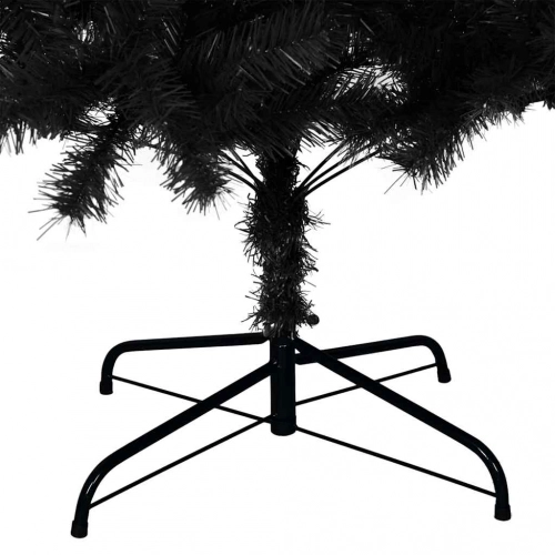 Ziemassvētku Eglīte Su 300 Led Ar Statīvu Melna 240 Cm Pvc Vidaxl