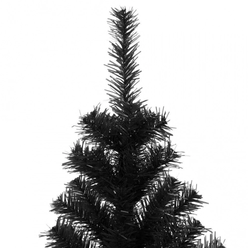 Ziemassvētku Eglīte Su 300 Led Ar Statīvu Melna 240 Cm Pvc Vidaxl