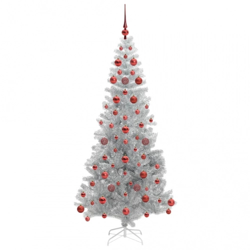 Ziemassvētku Eglīte Su 300 Led Ar Statīvu Sudraba 180 Cm Pet Vidaxl