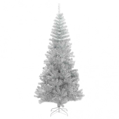 Ziemassvētku Eglīte Su 300 Led Ar Statīvu Sudraba 240 Cm Pet Vidaxl