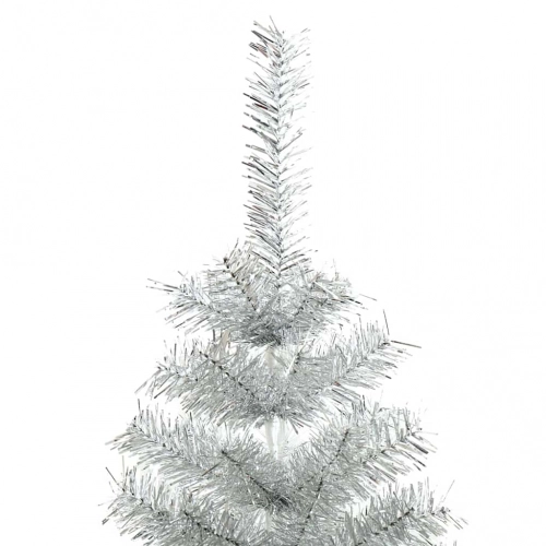 Ziemassvētku Eglīte Su 300 Led Ar Statīvu Sudraba 240 Cm Pet Vidaxl