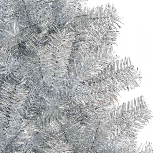 Ziemassvētku Eglīte Su 300 Led Ar Statīvu Sudraba 240 Cm Pet Vidaxl