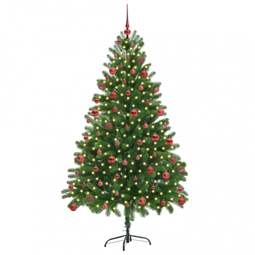 Ziemassvētku Eglīte Su 300 Led Ar Statīvu Zaļa 180 Cm Pe Vidaxl