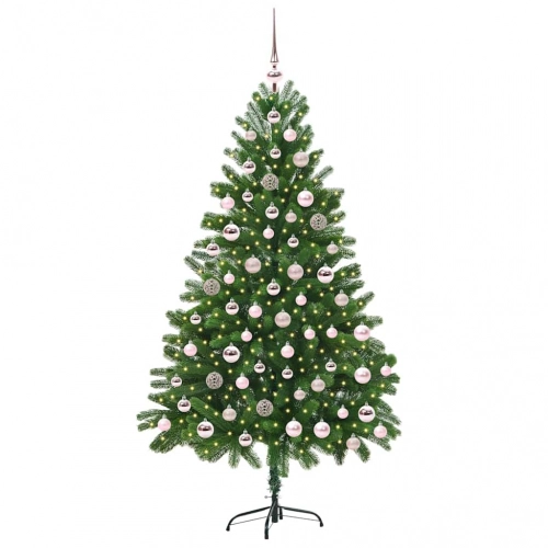Ziemassvētku Eglīte Su 300 Led Ar Statīvu Zaļa 180 Cm Pe Vidaxl