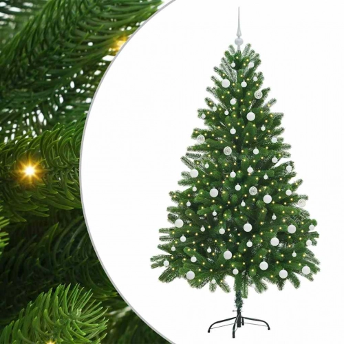 Ziemassvētku Eglīte Su 300 Led Ar Statīvu Zaļa 180 Cm Pe Vidaxl